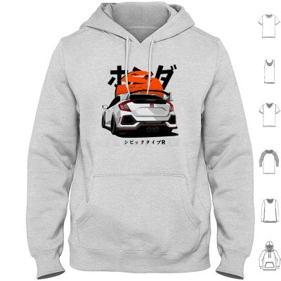 Fk8 Civic Type R Hoodie Cotton Long Sleeve Fk8 Civic Type R Manual Mugen Hatchback Hot Hatch Golf R Fwd Front Wheel Drive 5Th Size Xxs-4Xl