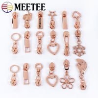 5/10Pcs 5# Zipper Sliders for Nylon Zippers Tapes RoseGold Zipper Sliders Head Bag Clothes Zips Repair Sewing Accessories Door Hardware Locks Fabric M