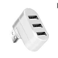 Mini USB HUB 3พอร์ต USB 2.0 Splitter แทรกตรงหมุนแบบพกพาสำหรับ iMac เดสก์ท็อปแล็ปท็อปอุปกรณ์เสริม OTG Adapter