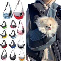 【YF】 Viagem ar livre Dog Shoulder Bag Carrier Mesh Oxford Sling Bolsa Tote Pouch S L