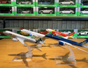 Mô hình trưng bày máy bay Airbus A330 Jetstar Pacific 16cm hãng Aircraft