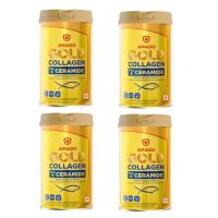 Amado Gold Collagen + Ceramide ( 4 กระป๋อง) อมาโด้ โกลด์ พลัส เซราไมด์ [ปริมาณ150 g./กระป๋อง]