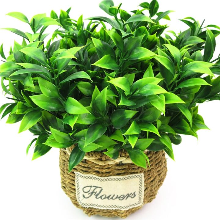 7-branches-green-artificial-plants-for-garden-bushes-fake-grass-eucalyptus-orange-leaves-faux-plant-for-home-shop-decoration-spine-supporters
