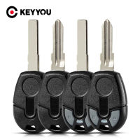 KEYYOU 10ชิ้นเปลือกที่สำคัญสีดำว่างเปล่าสำหรับ Fiat 500 Ducato Transponder เจียระไน SIP22เปลี่ยนใบมีด GT15R