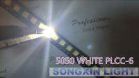 【▼Hot Sales▼】 QFERF SHOP 100ชิ้น5050สีขาว Smd/Smt 3-Chips นำ Plcc-6แสงไฟส่องสว่างมากคุณภาพสูง5050 Led แบบ Smd สีขาวเย็น