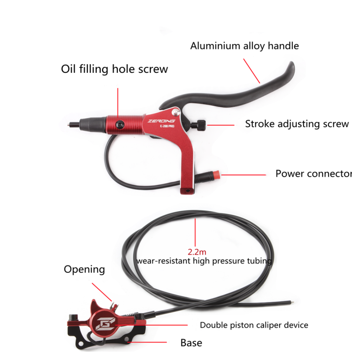 zeroing-e-จักรยานสกู๊ตเตอร์ไฟฟ้าไฮดรอลิดิสก์เบรก140-160-180-203มิลลิเมตรปิดสายลวดที่มี-g3โรเตอร์10x-11x-บน-g1-mtb