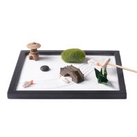 Miniature Zen Garden Sand Kit Meditation Peaceful Relax Decoration Set Ornaments