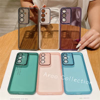 ปลอกฟิล์มป้องกันเลนส์ในตัว Samsung S23 FE A05s A05 M14 5G เคส Phone Case สำหรับนิ่มโปร่งใสฝาหลัง2023