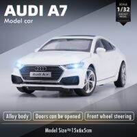 132 AUDI A7ของเล่นรถรุ่น Sound Light 6ประตูเปิดรุ่นรถของเล่นสำหรับชายวันเกิดของขวัญสะสมตกแต่ง