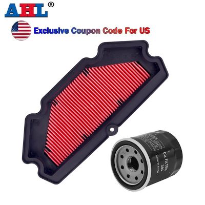 AHL Motorcycle Air Filter & Oil Filter For KAWASAKI ER-6F EX650 2013-2016 ER-6N ER650 ABS 2013-2016 11013-0713 ER6N ER 6F 6N 650