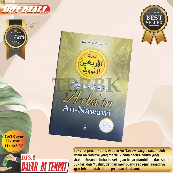 Buku Kitab Terjemahan Hadist Hadits Arbain An Nawawi Pustaka Nun Nuun ...