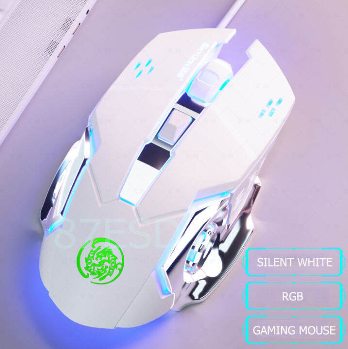 พร้อมส่ง-เมาส์เกมมิ้ง-gaming-mouse-rgb-mouseมีหลายแบบให้เลือก-มีสาย-ไร้สาย-มีเสียง-ไร้เสียง-มาโคร-ไม่มาโคร-เมาส์-mous