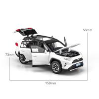 RAV4รถ SUV หุ่นอัลลอยหล่อโลหะรถของเล่นเบาและเสียงสำหรับเด็กยานพาหนะ