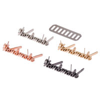 10PCS Handmade Letter Metal Labels DIY Craft Handmade Sewing Decoration Labels Tags For Jeans Shoes Bags Hand Made Labels Tag Labels