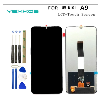 100 Asal Paparan LCD A9 GI + Pemasangan Digitizer Skrin 100 Diuji UMI A 9 LCD Menggantikan + Alat