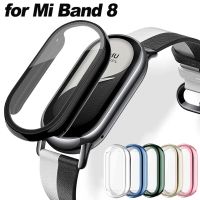 For Xiaomi Mi Band 8 Case Cover Anti-scratch Protective Case with Screen Protector Film for Mi Band 8 Smartwatch Accessories Smartwatches