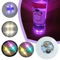 Mini Glow Coaster LED Bottle Light Stickers Festival Nightclub Bar Party Vase Decoration LED Drink Cup Mat