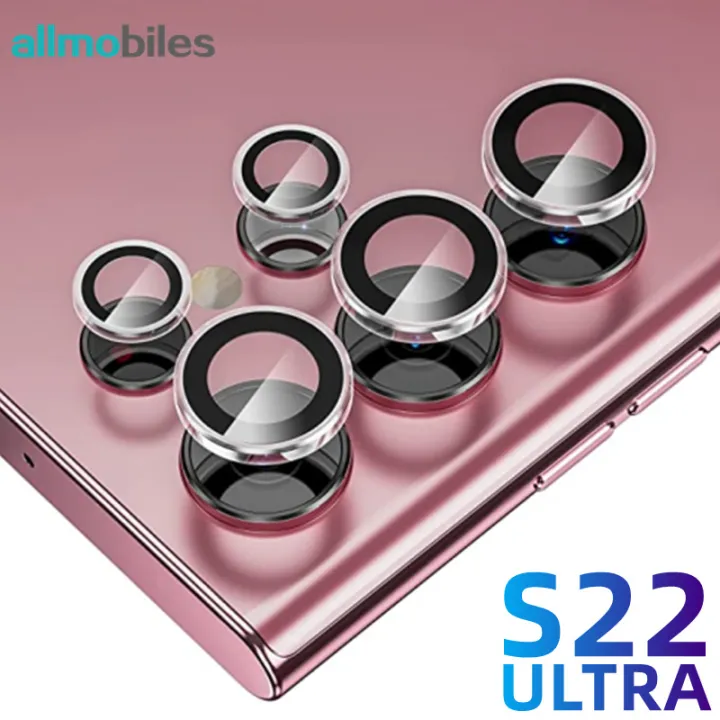 Lens Cover For Samsung Galaxy S22 Ultra Camera Lens Protector Circle Individual Ring Luxury 7087