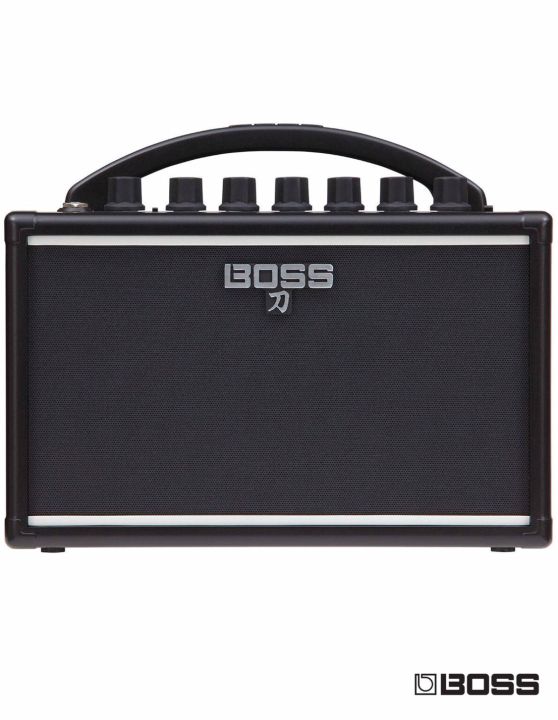 boss-katana-mini-แอมป์กีตาร์-7-วัตต์-ขนาดพกพา-มีเสียงเเอมป์-3-เสียง-พร้อมเอฟเฟค-delay-ในตัว