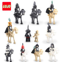 11Pcs/ชุดจี้สร้อยซอมบี้ Skeleton Knight บล็อกตัวต่อ Horse Action โมเดลแอ็คชั่นอัศวินมังกร Kids Toys สำหรับอิฐสำหรับเด็ก