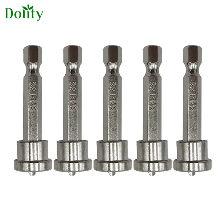 5Pcs Magnetic Positioning Screwdriver Bits Woodworking Screw Hex Shank
