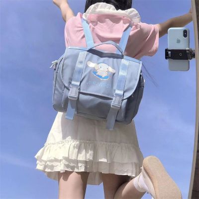 Sanrio Hello Kitty Backpack Kawaii Kuromi My Melody Cinnamoroll Children Backpacks Cute Girls Cartoon Messenger Bag Women Gifts