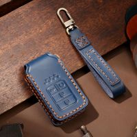 Car Key Case Cover Leather For Honda City Turbo Civic Ord Crv Pilot Odyssey Crider Jade Fit