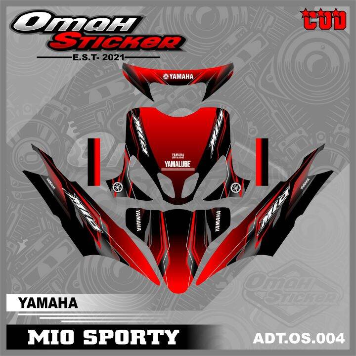 Decal Yamaha MIO SPORTY .Sticker Decal Lis Variasi MIO SPORTY Full Body