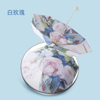 [COD] Douyin Internet Red Hot Style Double Folding Umbrella Five-Folding Umbrella Ladies Sun Umbrella Sunscreen Small Fresh Umbrella