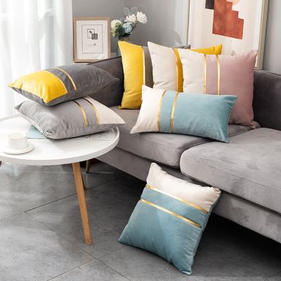 hot！【DT】卐๑◙  Luxury Cushion Cover 45x45cm Patchwork Sofa Pillows Design