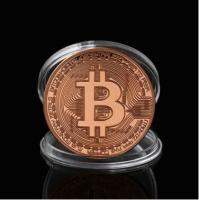 อุปกรณ์ตกแต่ง Bitcoin ของตกแต่งบ้านสีทอง/เงินมาเป็นของขวัญคอลเลกชันใหม่ของสะสม