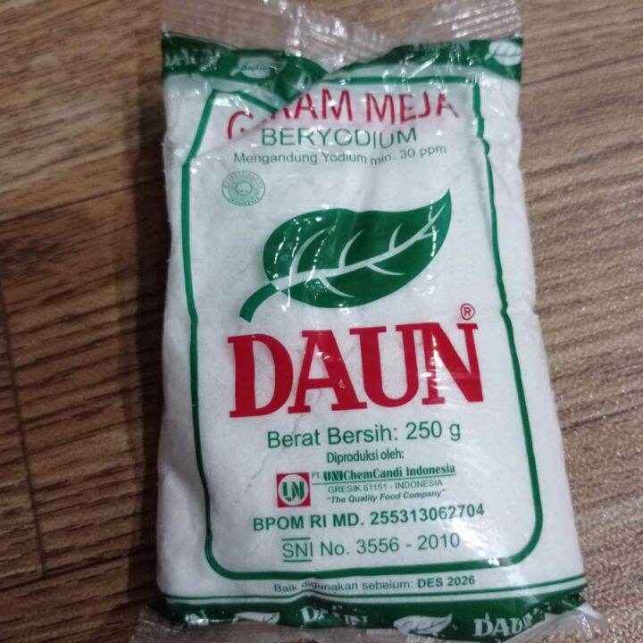 garam meja cap daun 250 Gr | Lazada Indonesia