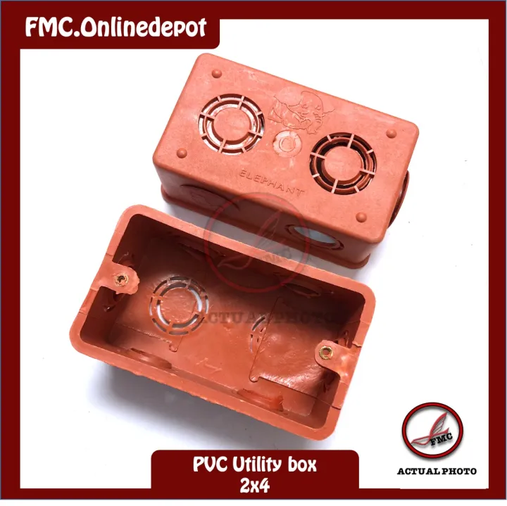 10 pcs PVC Utility box 2" x 4" Lazada PH