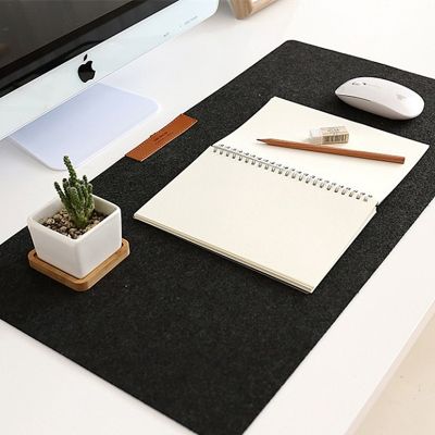 LLD Large Office Home Computer Desk Mat Table Keyboard Mouse Pad Wool Felt Laptop Cushion Desk Non-Slip Mat Gamer Mousepad Mat