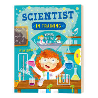 Training to become a scientist English original scientist in training childrens English Enlightenment popular science activities Game Book Stem knowledge encyclopedia picture book parent-child interaction English original book