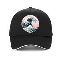 2023 The Great Retro Wave Japan Anime Vaporwave Kanagawa Baseball Cap Dad Hat Harajuku Painting Trucker Caps Gorras