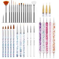 1set UV Gel Nail Art Brush Nail Art Dotting Pen Drawing Painting Set DIY Design Nail Art Dotting Tools Manicure Accessories Tips Artist Brushes Tools