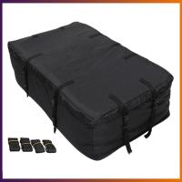 【ส่งจากไทย】420D Oxford Cloth Roof Bag Waterproof Rooftop Cargo Carrier 4 Straps 8 Buckles