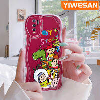 YIWESAN เคสสำหรับ VIVO Y30 Y30i Y50,เคสการ์ตูนทอยสตอรี่เคสมือถือใสขอบเป็นลอนซิลิโคนแบบนิ่มใหม่เคสใสกันกระแทกป้องกันเลนส์กล้อง