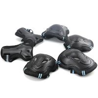 6pcsset Skating Protective Gear Set Elbow pads Bicycle Skateboard Ice Skate Roller Bike Knee Protector For Kids Men Women