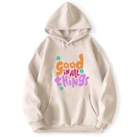 2023 NEWSee Good In All Things Hoodie Sweatshirts Men Pullovers Jumper Trapstar Pocket Spring Autumn Hooded Sweatshirt