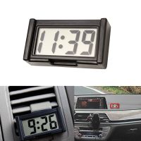 ✎✹☬ Mini Car Dashboard Digital Clock Vehicle Self-Adhesive Clock with LCD Time Day Display Automotive Stick On Watch for Cars