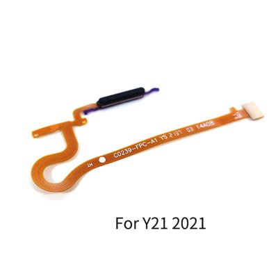 สําหรับ Vivo Y21 Y21s 2021 / Y21a Y21t Y21e Y21G 2022 ปุ่มเพาเวอร์ลายนิ้วมือ เซนเซอร์ Flex Cable อะไหล่ซ่อม