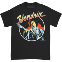 2023 NEWJimi HENDRIX Script เสื้อยืดสินค้าอย่างเป็นทางการวงกลม