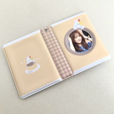【LZ】 Korean Cartoon Photocard Holder 3 Inch Mini Photo Album 40 Pockets Idol Card Photos Collect Book Kpop Cute Photos Album