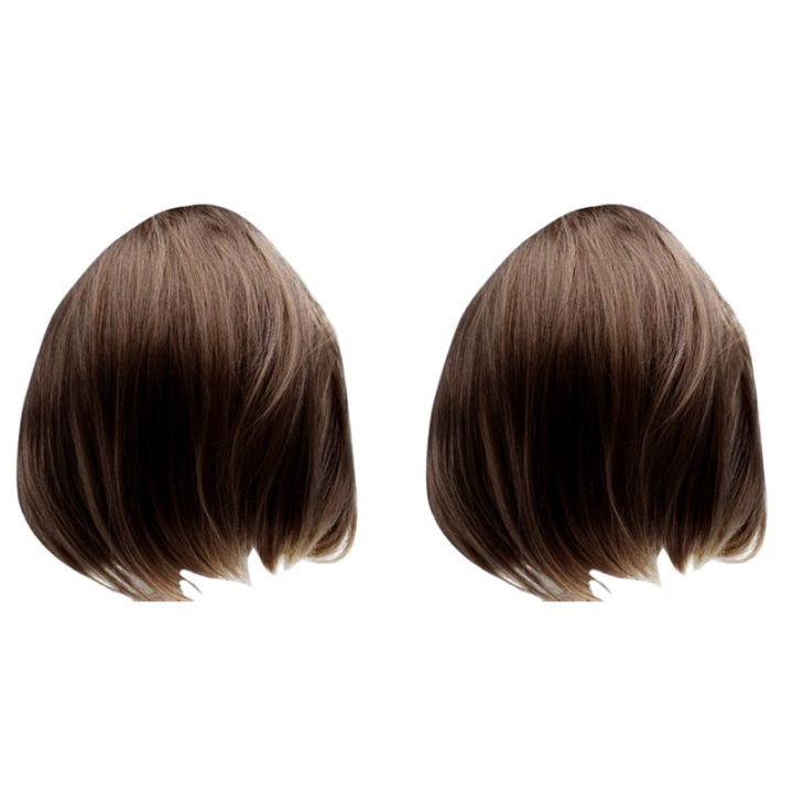 2x-short-straight-bob-wigs-brazilian-virgin-human-hair-wigs-full-wigs-40cm-brown-color