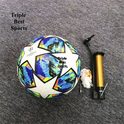 Promotion! A high-quality Bora Snow Parker anti-skid soft PU leather 11 players game size of 5 footballs each football has a free inflatable pump and net