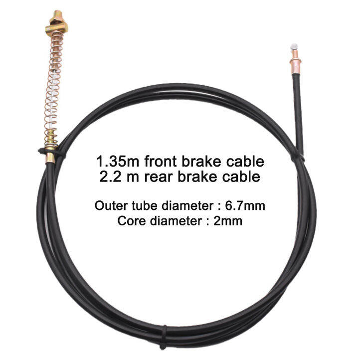 Ebike Brake Cable Wire Front And Rear Back 135cm 220cm Length Drum Brake Cable Parts Universal
