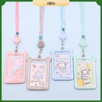 SHILU 1PC น่ารักน่ารักๆ แบตสำรอง สายคล้องม้วนเก็บได้ เคสคลุมบัตรเครดิต ซองใส่บัตรรถเมล์ ที่ใส่บัตร ซองใส่บัตรประชาชน