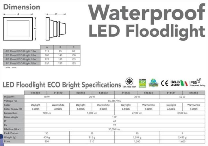 สปอร์ตไลท์แอลอีดี-อีฟ-led-floodlight-10w-eve-daylight-spotlight-led-แสงขาว-ไฟสนามภายนอก-ป้องกันไฟกระชาก-ส่งฟรี-1ชิ้น-5ชิ้น